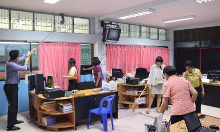 สพป.กาญจนบุรี เขต 4 ร่วมกิจกรรม 5ส Big Cleaning
