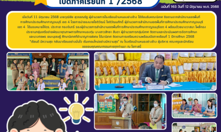 การนิเทศติดตามการเตรียมความพร้อมเปิดภาคเรียนที่ 1 ประจำปีการศึกษา 2568 โรงเรียนบ้านหนองย่างช้าง