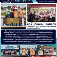 ลงพื้นที่มอบหมวกนิรภัย ในโครงการ 