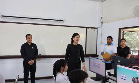 ลงพื้นที่ตรวจเยี่ยมสนามสอบ (O-NET) ปีการศึกษา 2568 ระดับชั้นมัธยมศึกษาปีที่ 3 (อำเภอเลาขวัญ)