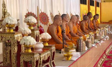 พิธีบำเพ็ญกุศลและตักบาตรถวายเป็นพระราชกุศล ครบ 100 วัน (สตมวาร) สมเด็จพระเจ้าลูกเธอ เจ้าฟ้าพัชรกิติยาภา นเรนทิราเทพยวดี กรมหลวงราชสาริณีสิริพัชร มหาวัชรราชธิดา