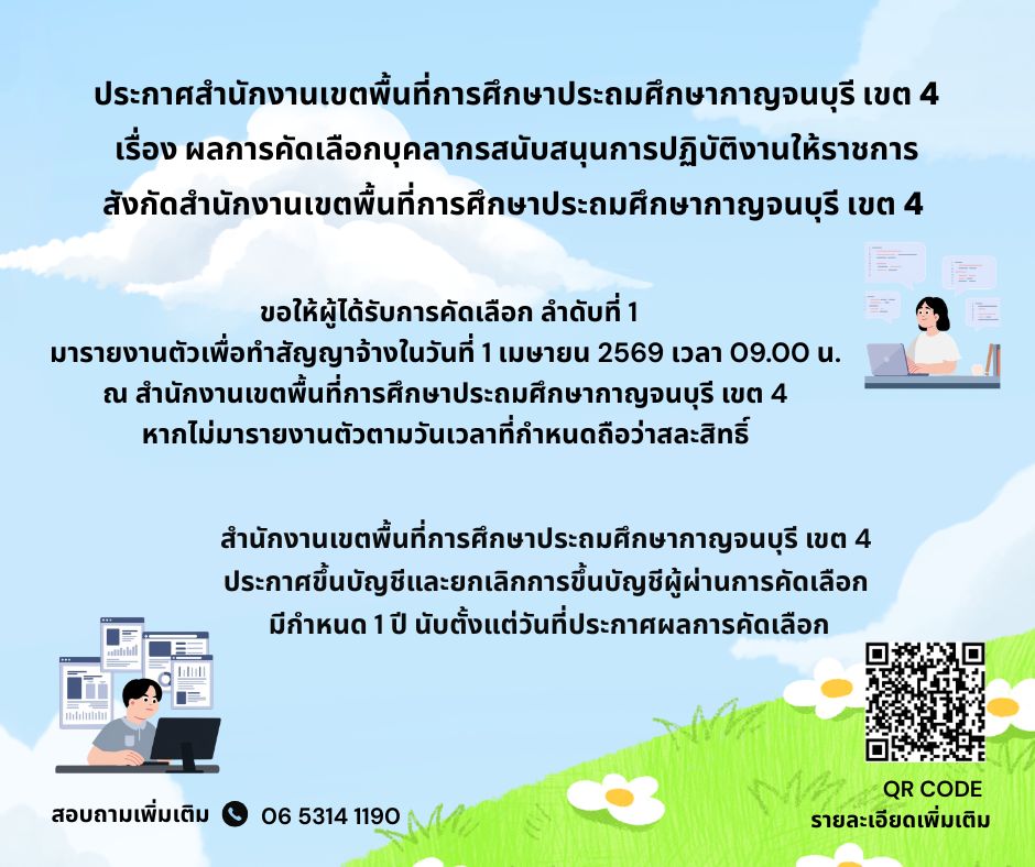 ประกาศผลการคัดเลือก