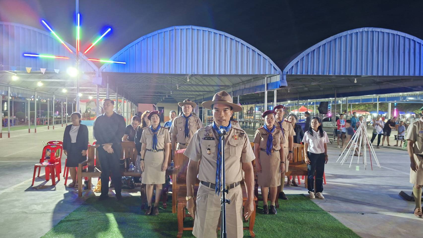 พิธีเปิดรอบกองไฟโครงการเดินทางไกลและอยู่ค่ายพักแรมลูกเสือ 3.12.68.1