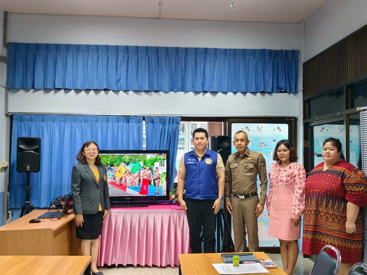 การถ่ายทอดสดพิธีเปิดความร่วมมือและปฏิบัติการตรวจร่วมนักเรียนปลอดภัย 6.5.68.3