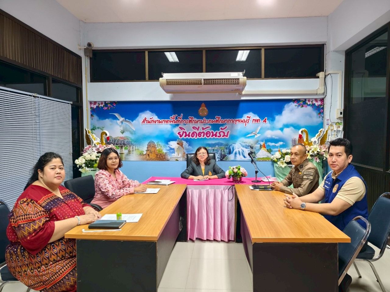 การถ่ายทอดสดพิธีเปิดความร่วมมือและปฏิบัติการตรวจร่วมนักเรียนปลอดภัย 6.5.68.4