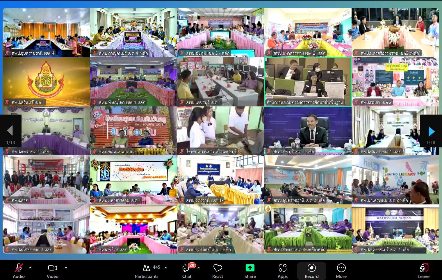 การประชุมผู้อำนวยการสำนักงานเขตพื้นที่การศีกษา 28.2.68.10