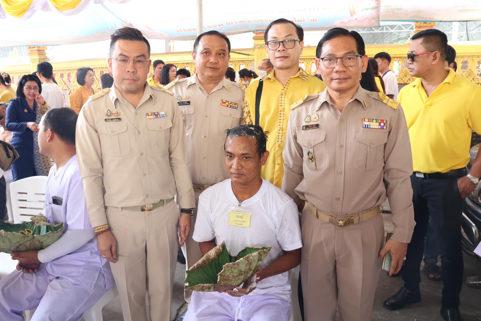 ร่วมพิธีปลงผม โครงการบรรพชาอุปสมบท 13.7.67.10