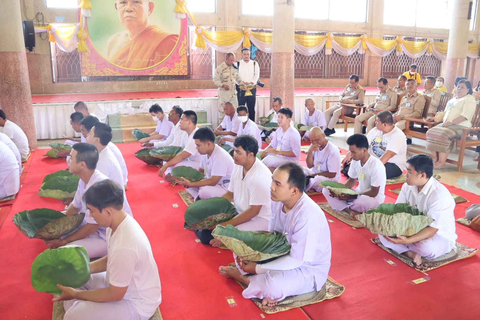 ร่วมพิธีปลงผม โครงการบรรพชาอุปสมบท 13.7.67.4