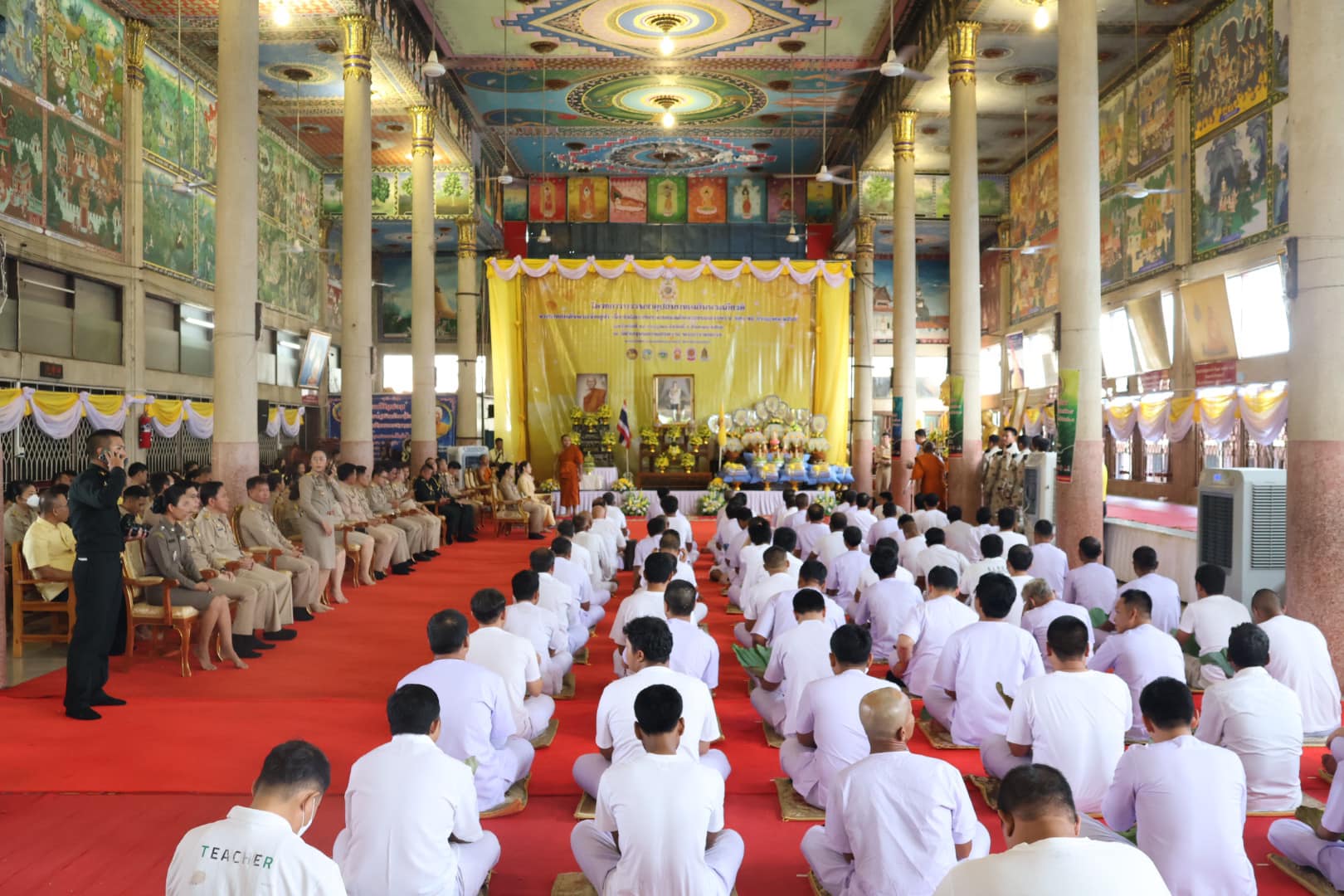 ร่วมพิธีปลงผม โครงการบรรพชาอุปสมบท 13.7.67.5