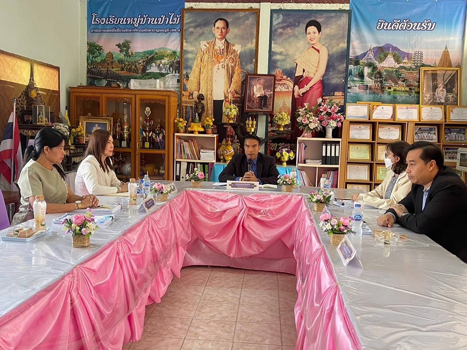 ลงพื้นที่ประเมินโครงการสถานศึกษาสีขาวปลอดยาเสพติดและอบายมุข 21.2.68.3